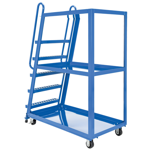 Chariot &agrave; cueillette, Acier, 27-7/8" la x 56-1/8" p, 3 tablettes, Capacit&eacute; 1000 lb Chandler Sales