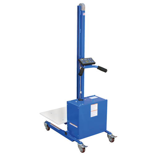 Gerbeur &agrave; plateforme &agrave; &eacute;l&eacute;vation rapide, M&eacute;canisme &eacute;lectrique, Capacit&eacute; de 175 lb, Levage max de 57" Chandler Sales