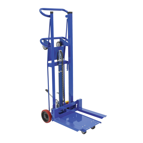 Empileur &agrave; plateforme, M&eacute;canisme Pompe au pied, Capacit&eacute; de 750 lb, Levage max de 52" Chandler Sales