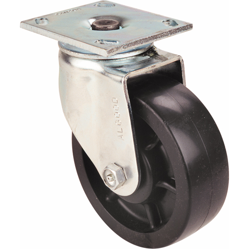 Roulettes robustes EMaxx &agrave; cheville, Fixe, 6" (152,4 mm), Fonte, 1200 lb (544,3 kg) Chandler Sales