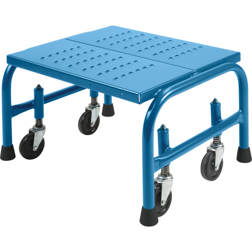 Rolling Step Stand 20 X 16 X 12, 1 Steps, 18" Step Width, 12" Platform Height, Steel Chandler Sales