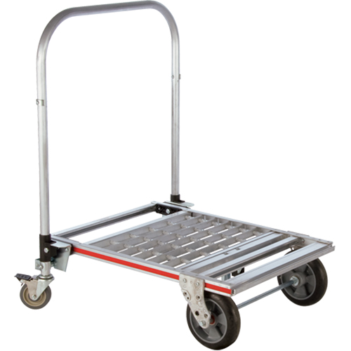 Four Wheel Folding Platform Truck, Aluminum, 750 lbs., 31" L x 23-1/4" W, 39" High Chandler Sales
