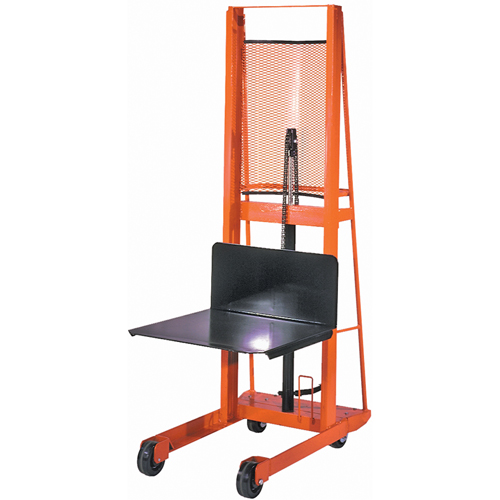 Hydraulic Platform Lift Stacker, Foot Pump Operated, 1000 lbs. Capacity, 68" Max Lift Chandler Sales