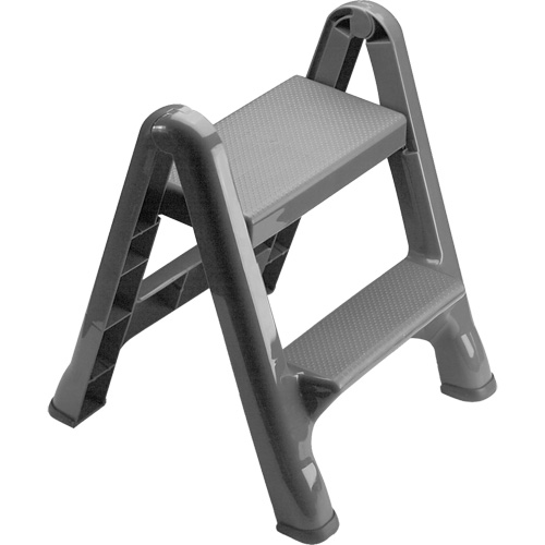Escabeau repliable, 2 marches, 19-1/2" x 20-1/2" x Hauteur 22-3/4" Chandler Sales