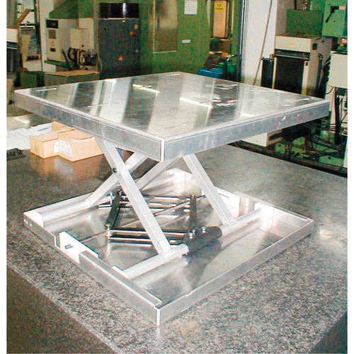 Dessus de table &eacute;l&eacute;vatrice &agrave; ciseaux Lift-Tool, 23" lo x 22" la, Aluminium, Capacit&eacute; 300 lb Chandler Sales