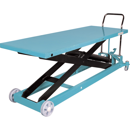 Heavy-Duty Hydraulic Scissor Lift Table, 80-1/8" L x 29-1/2" W, Steel, 2200 lbs. Capacity Chandler Sales