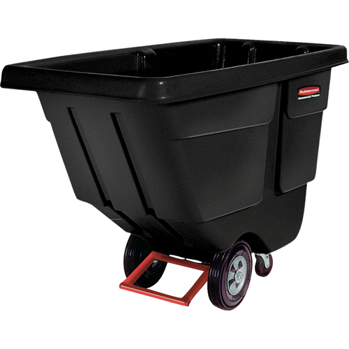 Chariot basculeur en acier, Poly&eacute;thyl&egrave;ne, 1/2 vg³, Capacit&eacute; de charge de 450 lb Chandler Sales