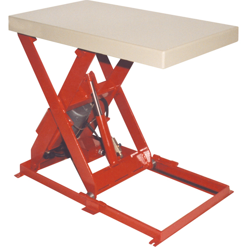 Scissor Lift Table, Steel, 36" L x 20" W, 1100 lbs. Capacity Chandler Sales