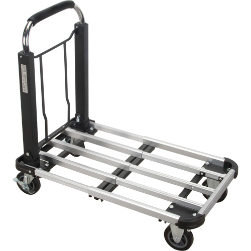 Foldable Platform Trucks, Aluminum, 300 lbs., 28" L x 16" W, 32" High Chandler Sales