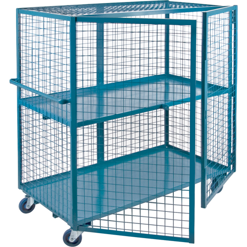 Wire Mesh Truck, 2 Tiers, 75" L x 32" W x 62.5" H, 1200 lbs. Cap. Chandler Sales