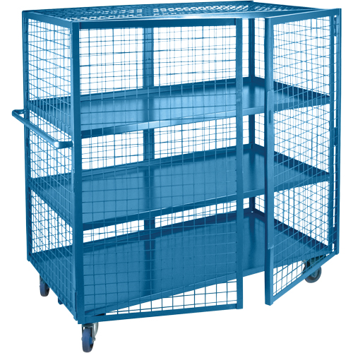 Wire Mesh Truck, 3 Tiers, 75" L x 32" W x 62.5" H, 1200 lbs. Cap. Chandler Sales