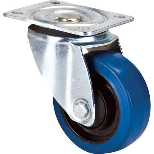 Blue Caster, Swivel, 4" (101.6 mm), Rubber, 350 lbs. (158.8 kg.) Chandler Sales