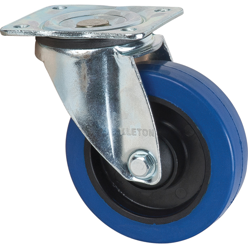 Blue Caster, Swivel, 5" (127 mm), Rubber, 400 lbs. (181 kg.) Chandler Sales