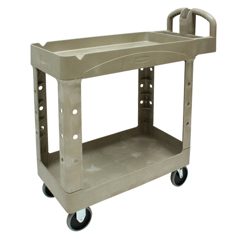 Heavy Duty Utility Cart - 4500-88, 2 Tiers, 17-1/8" x 33-1/4" x 39", 500 lbs. Capacity Chandler Sales
