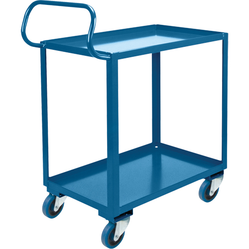 Ergonomic Shelf Truck, 800 lbs. Capacity, Steel, 20" W x 37" H x 32" D, Lip Up Chandler Sales