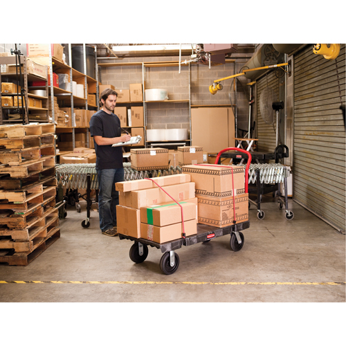 Heavy-Duty Platform Truck, 36" L x 24" W, 1000 lbs. Cap., Rubber Wheels Chandler Sales