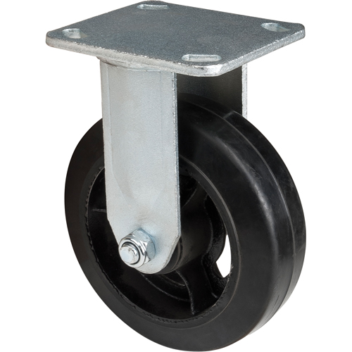 Mold-on Caster, Rigid, 6" (152.4 mm), Rubber, 550 lbs. (249 kg.) Chandler Sales