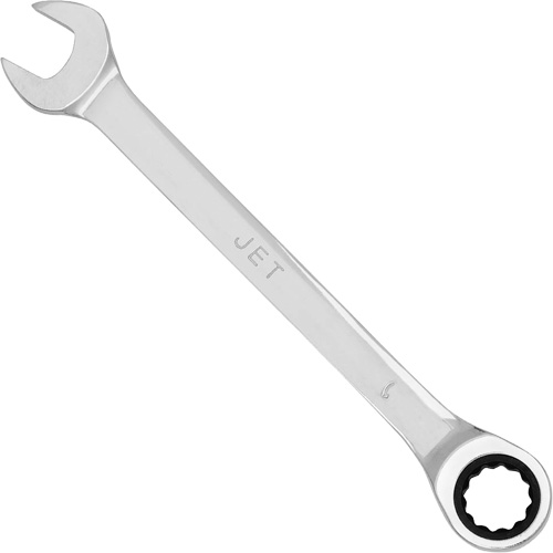 Non-Reversible Long Pattern Ratcheting Combination Wrench, 17 mm, Chrome Finish Chandler Sales