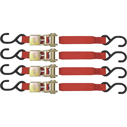 ITD-1154R Ratchet Tie Down Set, S-Hook, 1" W x 15' L, 1500 lbs. (680 kg) Working Load Limit Chandler Sales