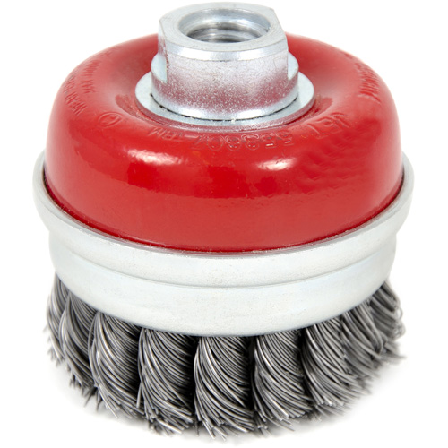 High-Performance Knot Banded Cup Brush, 3" Dia. x 5/8"-11 Arbor Chandler Sales