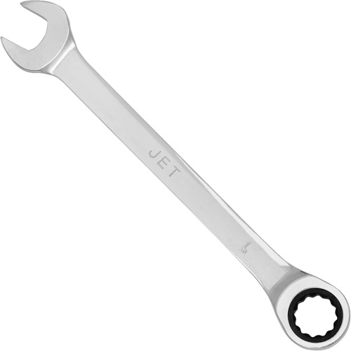 Non-Reversible Long Pattern Ratcheting Combination Wrench, 9 mm, Chrome Finish Chandler Sales