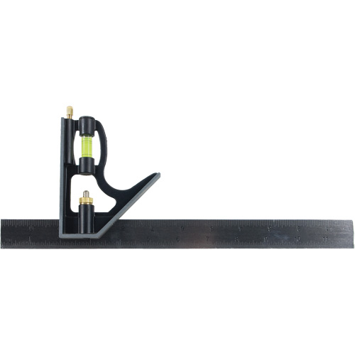 Combination Square, 12" L, Stainless Steel, Plain Chandler Sales