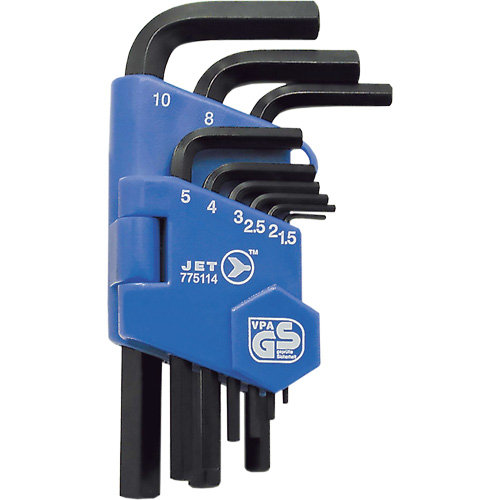 JHK-9M Short Arm Hex Key Set, 9 Pcs., Metric Chandler Sales