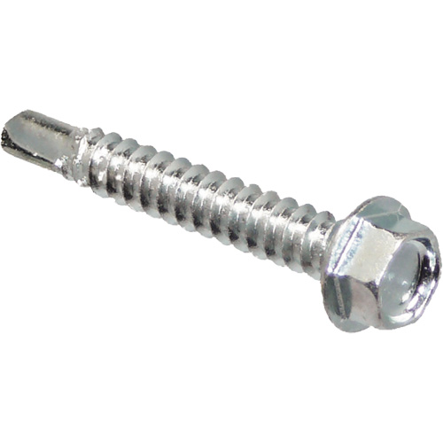 Self Drill Hex Washer, 1" x 10" L, Zinc Plated Chandler Sales