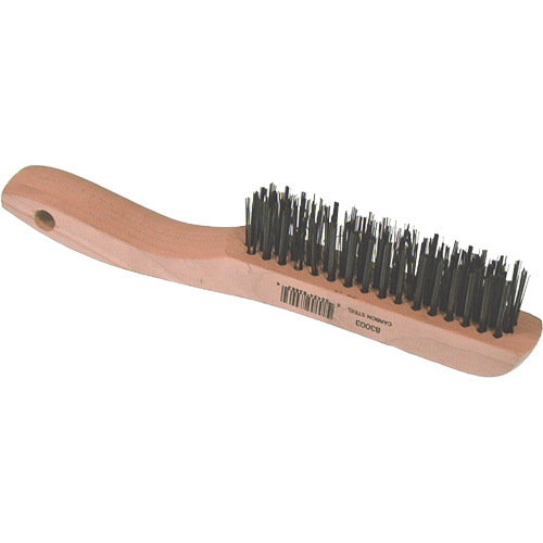Brosse m&eacute;tallique &agrave; fils courts, Acier, 4 x 16 rangs de fils, Longueur 10" Chandler Sales