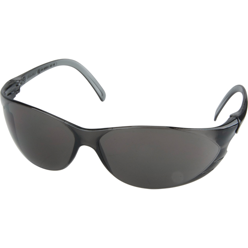 Twister Series Safety Glasses, Grey/Smoke Lens, Anti-Scratch, ANSI Z87+/Meets/Exceeds CSA Z94.3 Chandler Sales