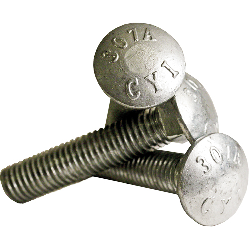 Boulon de carrosserie &agrave; filet complet, 5/16" x 2-1/2" lo, Galvanis&eacute;, Cors&eacute; Chandler Sales