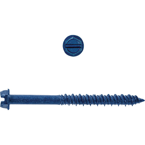 Hex Washer Slot SD Concrete Screws, 3/16" x 1-3/4" L, Zinc Plate Chandler Sales