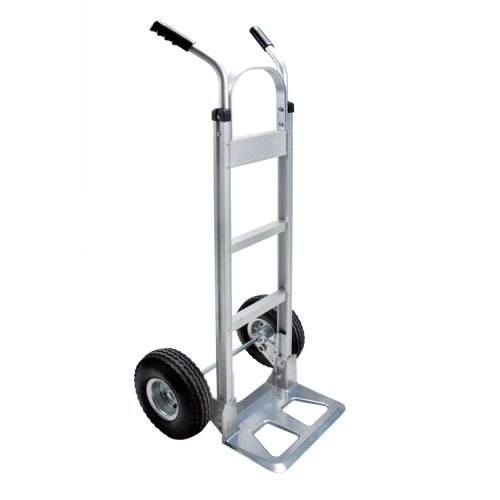 Knocked Down Hand Truck, Dual Handle, Aluminum, 50-5/8" Height, 500 lbs. Capacity Chandler Sales