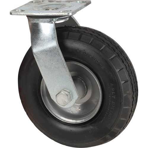 Roulettes pneumatiques, Pivotant, 8" (203,2 mm), Pneumatique, 350 lb (158,8 kg) Chandler Sales