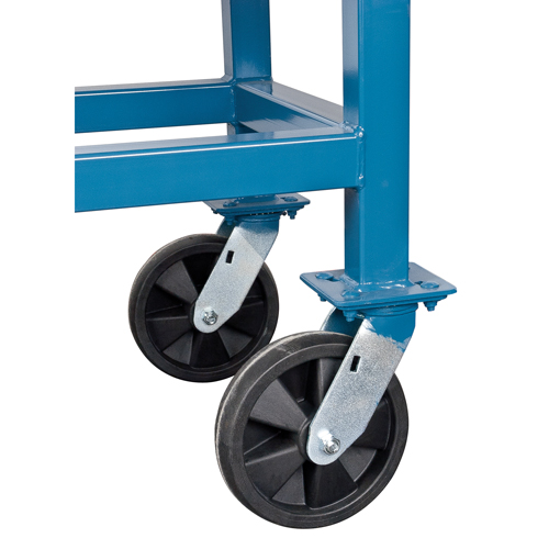 Elevated Platform Trucks, 48" L x 24" W, 1800 lbs. Capacity, Rubber Casters Chandler Sales