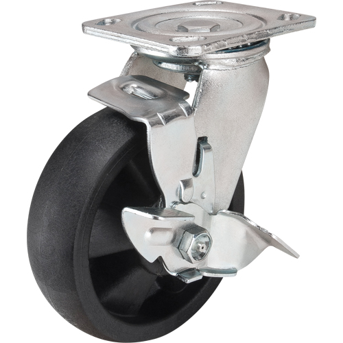 Hi-Temp Caster, Swivel with Brake, 6" (152.4 mm), Nylon, 880 lbs. (399 kg.) Chandler Sales