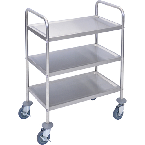 Shelf Cart, 3 Tiers, 16" W x 35" H x 26" D, 200 lbs. Capacity Chandler Sales