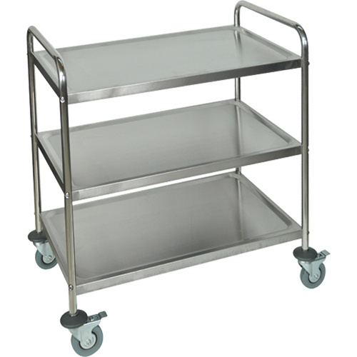 Shelf Cart, 3 Tiers, 21" W x 37" H x 23-1/2" D, 200 lbs. Capacity Chandler Sales