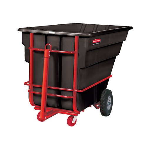 Chariot basculeur en acier, Poly&eacute;thyl&egrave;ne, 1-1/2 vg³, Capacit&eacute; de charge de 2100 lb Chandler Sales