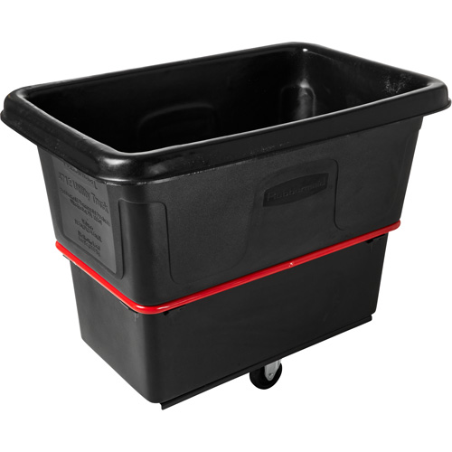 Chariot cubique utilitaire &agrave; usage intensif, Plastique recycl&eacute; noir, 43-1/4" lo x 28" la x 33-3/4" h, Volume 12 pi³, Capacit&eacute; 800 lb Chandler Sales
