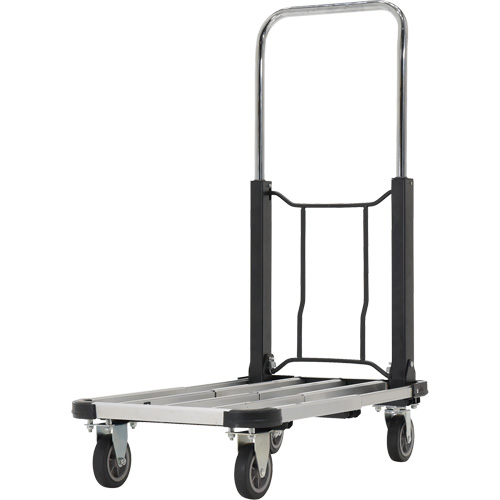 Fold-Up Platform Truck, Stainless Steel, 300 lbs., 28" L x 16" W, 33-1/2" High Chandler Sales