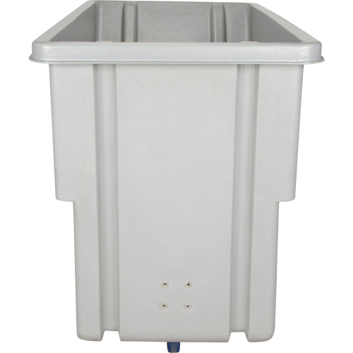 Chariot basculeur en acier, Poly&eacute;thyl&egrave;ne, 0,625 vg³, Capacit&eacute; de charge de 500 lb Chandler Sales