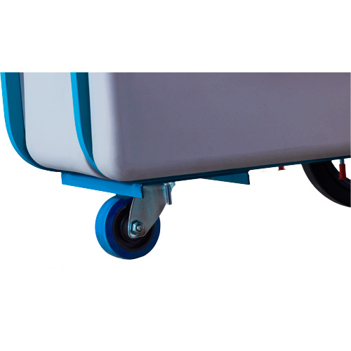 Chariot basculeur en acier, Poly&eacute;thyl&egrave;ne, 0,625 vg³, Capacit&eacute; de charge de 850 lb Chandler Sales