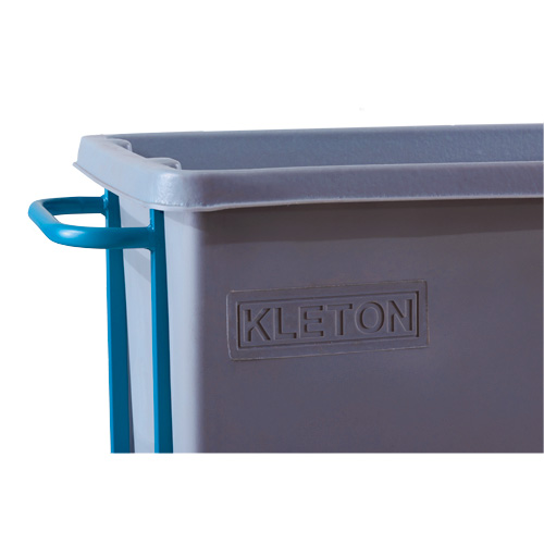 Chariot basculeur en acier, Poly&eacute;thyl&egrave;ne, 0,625 vg³, Capacit&eacute; de charge de 850 lb Chandler Sales