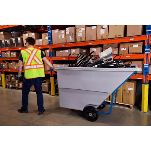 Tilt Truck, Polyethylene, 1.1 cu. yd., 1250 lbs. Load Capacity Chandler Sales