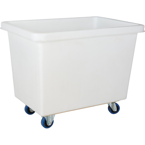Tapered Wall Box Truck, White Polyethylene, 39" L x 27" W x 31" H, 12 cu. ft. Volume, 600 lbs. Capacity Chandler Sales