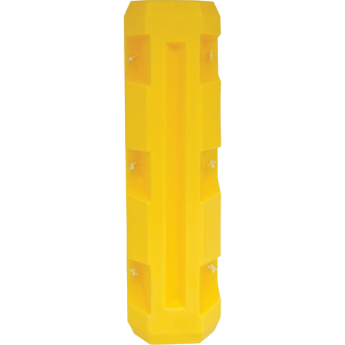 Slim Column Protector, 3" x 3" Inside Opening, 12" L x 12" W x 42" H, Yellow Chandler Sales