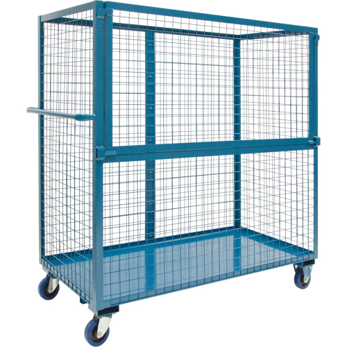 Wire Mesh Stock Truck, Steel, 24" x 55" x 36", 1200 lbs. Capacity Chandler Sales