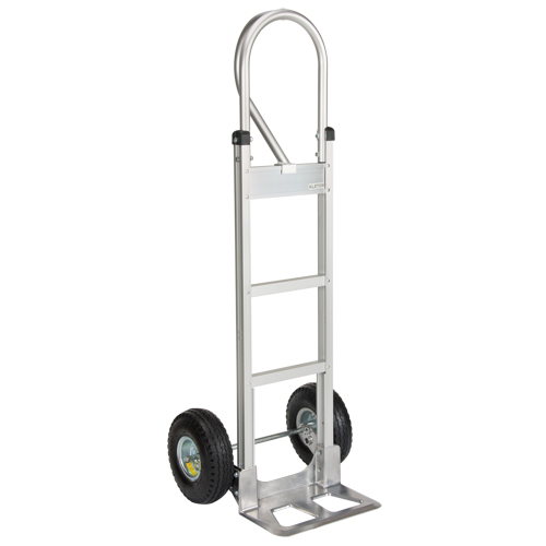Knocked Down Hand Truck, P-Handle Handle, Aluminum, 52-1/8" Height, 500 lbs. Capacity Chandler Sales