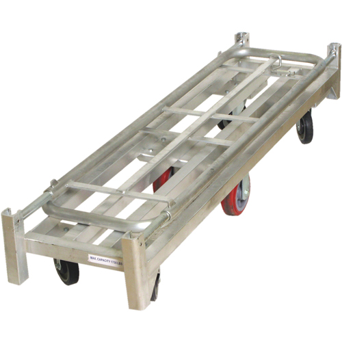 U-Boat Platform Truck, 59-1/2" L x 16" W, 1750 lbs. Capacity, Polyurethane Casters Chandler Sales